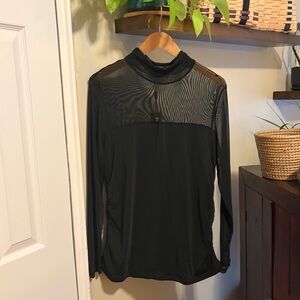NWT Black Mesh Longsleeve